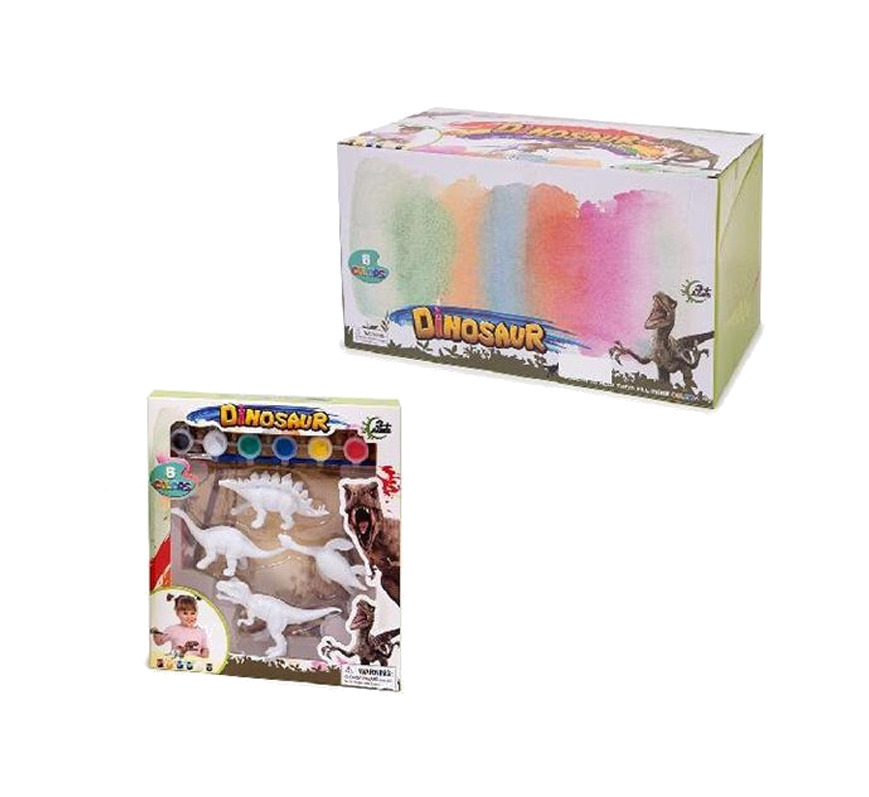 dinosaurios para pintar de juguete 4 modelos surtidos