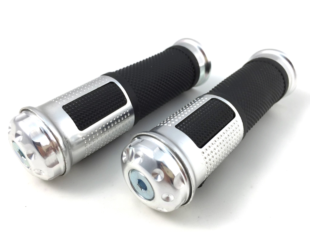 juego de puños de manillar de aluminio antideslizante y resistente al desgaste para moto