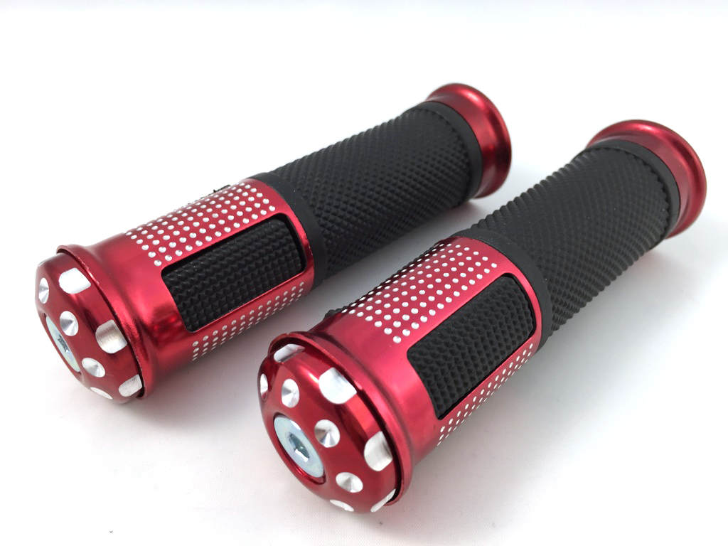 juego de puños de manillar de aluminio antideslizante y resistente al desgaste para moto