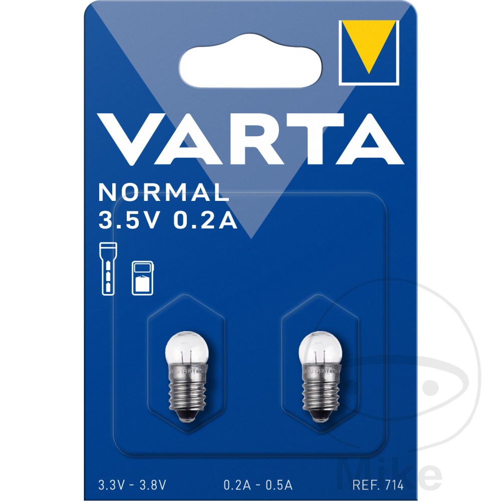 blister 2 lámparas bombilla 714 - 3.5 v
 0.2 a
