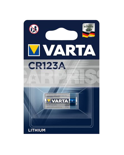 blister 1 pila litio  cr123a 3v
