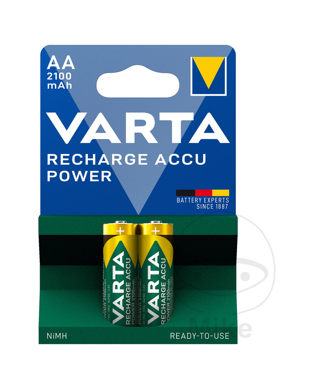 juego pilas medianas recargables listas para usar aa power