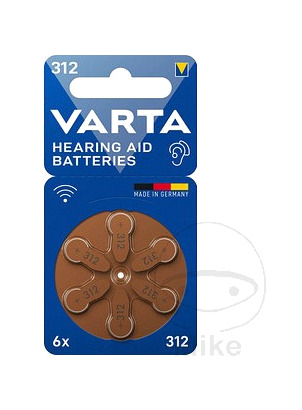 pila para audífonos 312 6 piezas bli hearing aid pr41 1,45 v