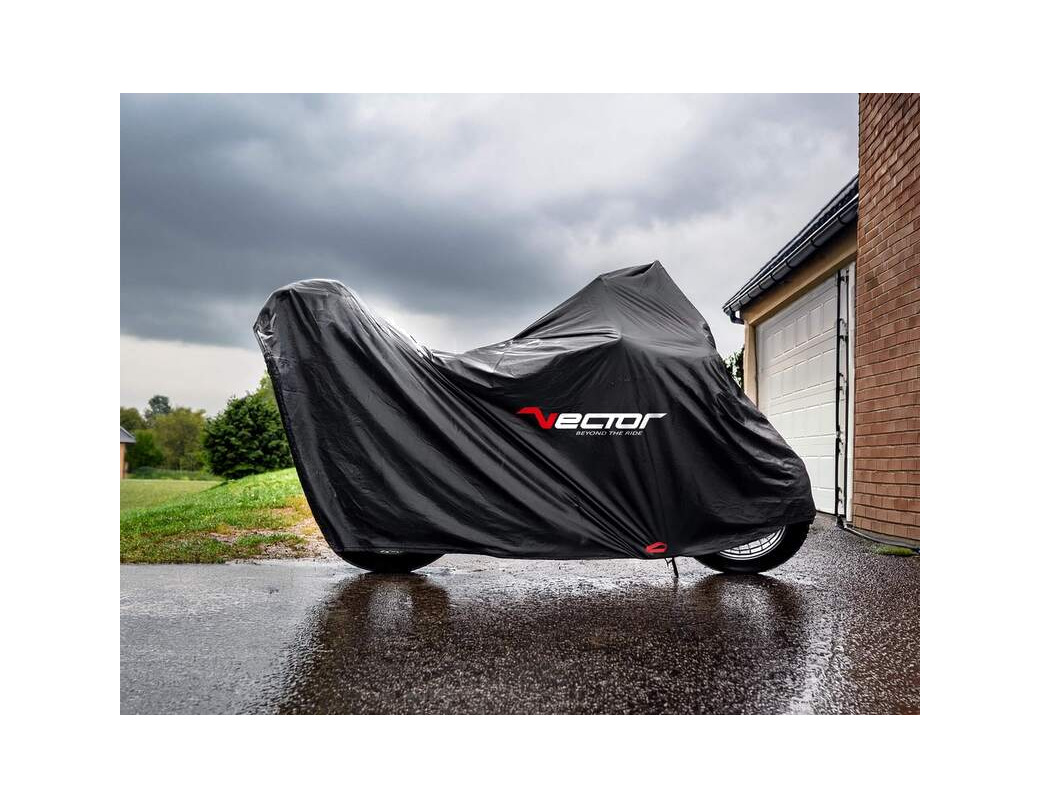 funda protectora impermeable para moto o scooter con baúl y pantalla grande h2o
