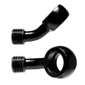 banjo racord conexion  45° m10