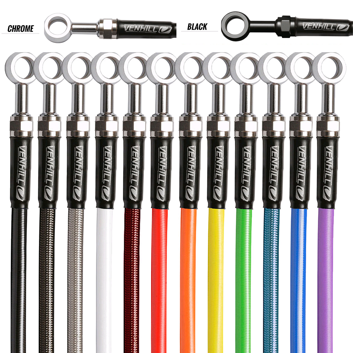 VENHILL Kit latiguillos de freno delanteros Race SUZ6037F3 compatible con SUZUKI - Imagen 3 de 4