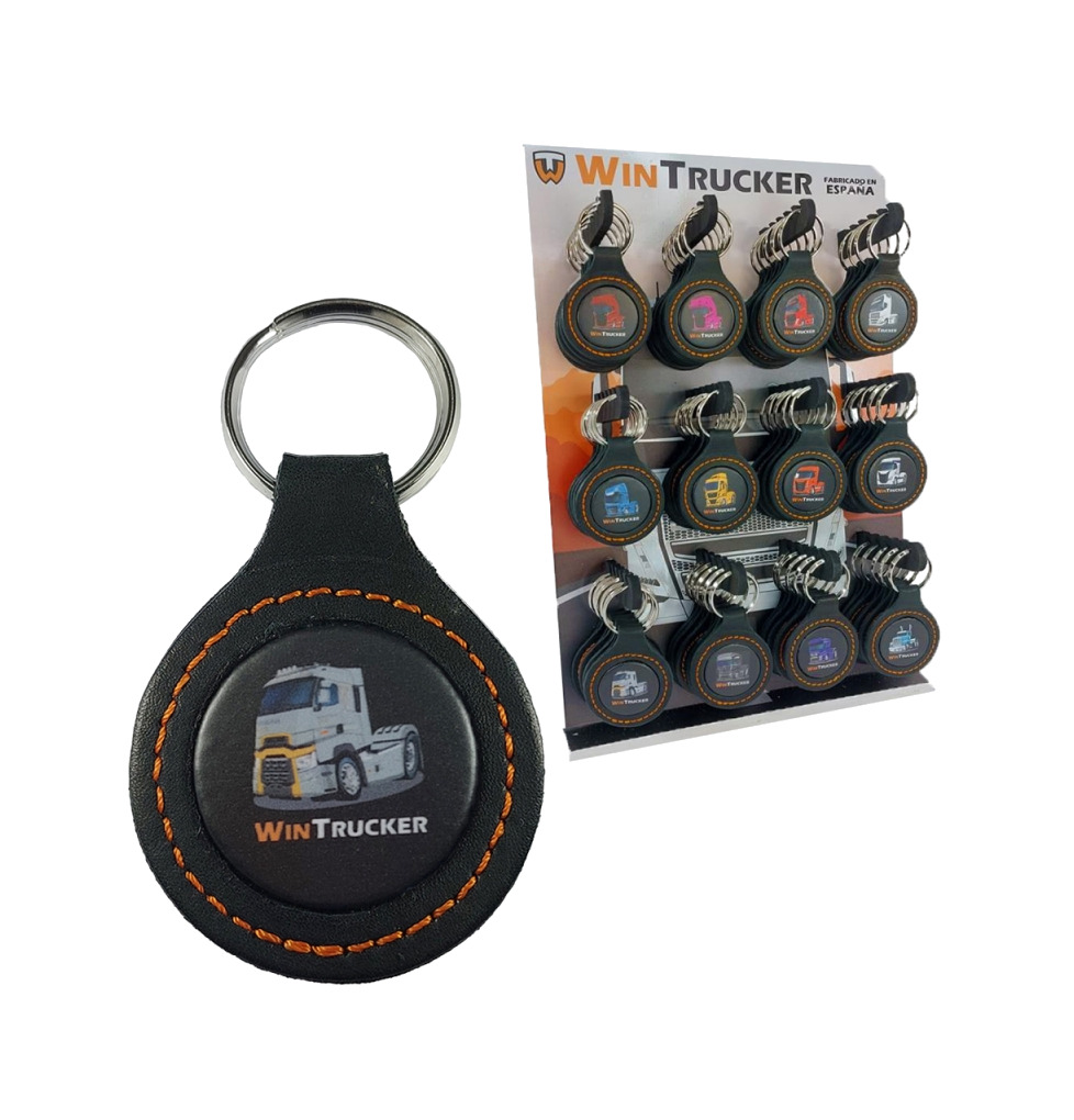 llavero de piel tipo camion renault21