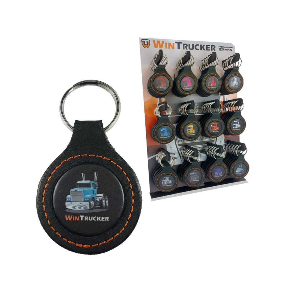 llavero de piel tipo camion americano20