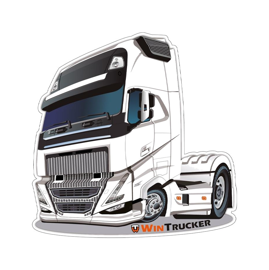 pegatina tipo volvo 10x10cm