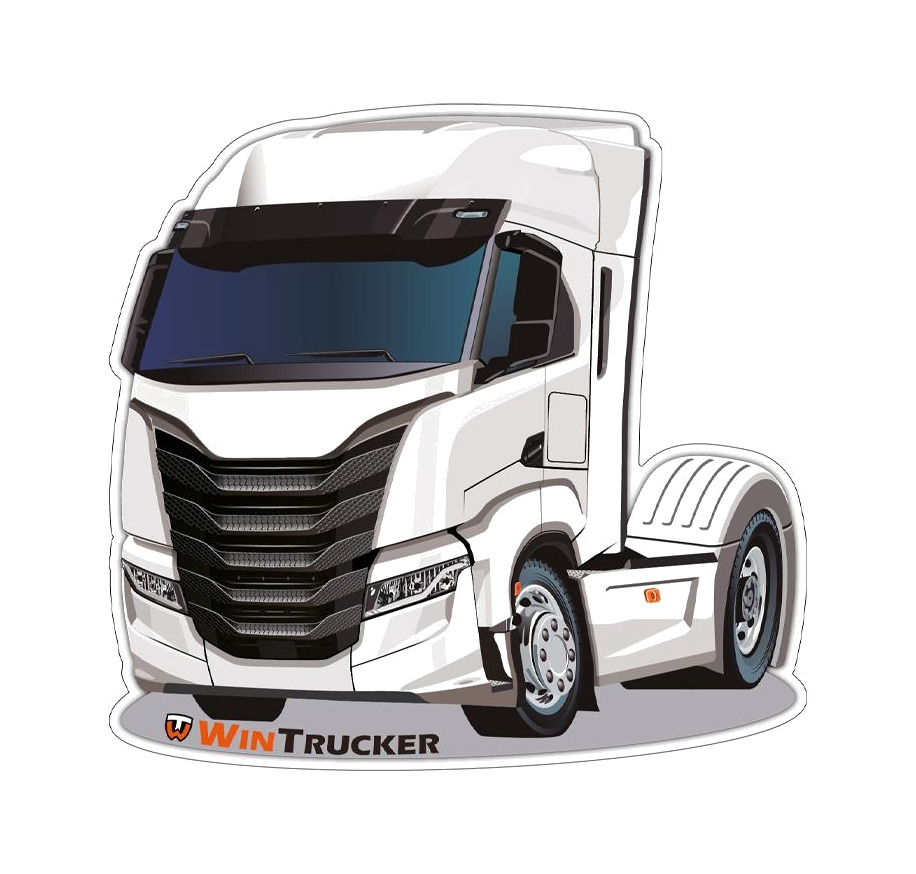 pegatina tipo iveco 10x10cm