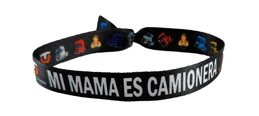 pulsera con mensaje mamá camionera