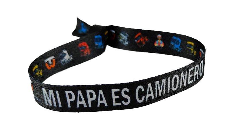 pulsera con mensaje papá camionero