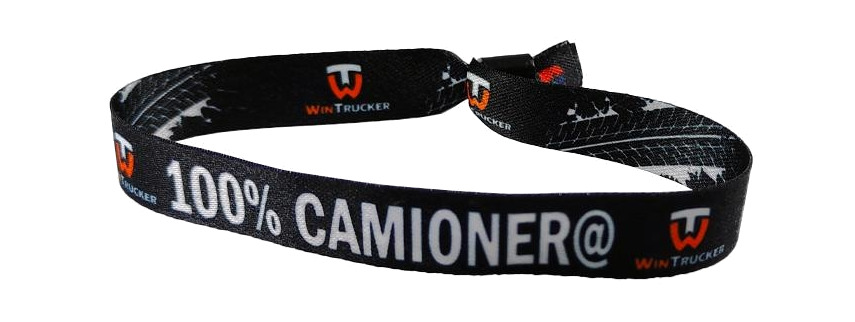 pulsera con mensaje 100% camionero