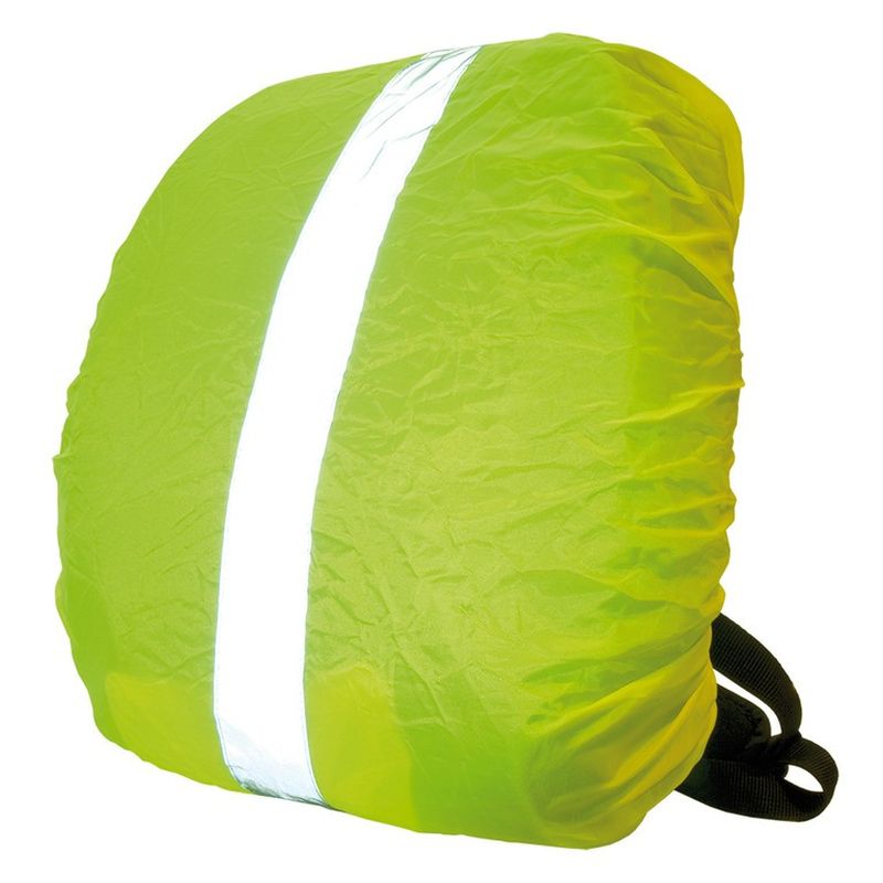 funda mochila con raya reflectante y bolsillo