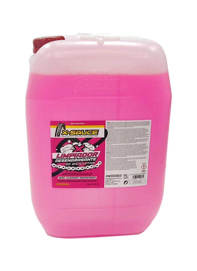 bidón de limpiador desengrasante de bicicletas 25 l (rosa)