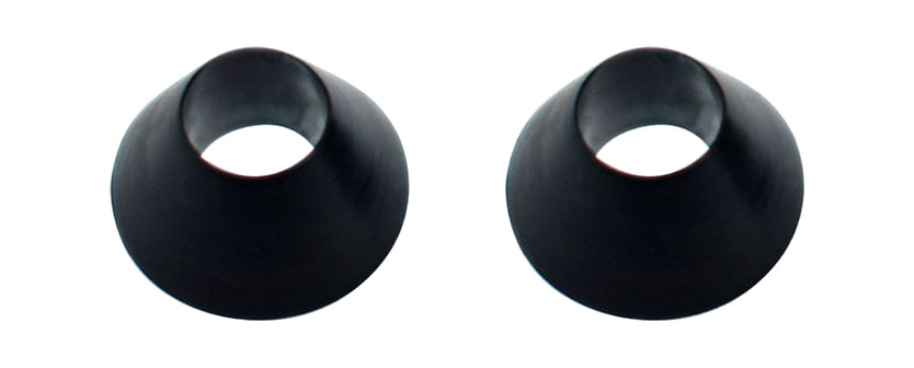 dos juntas cónicas para válvulas tubeless