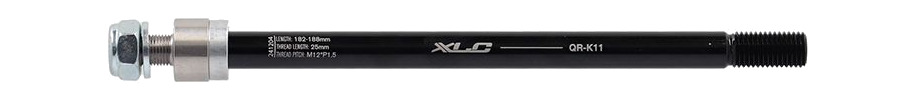 eje pasante para remolques qr-k11 m12x1.5 182-188 mm shimano 142/148