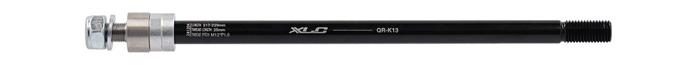 eje pasante para remolques qr-k13 m12x1.5 217-229 mm shimano 190/197