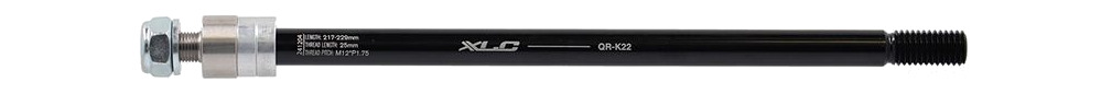 eje pasante para remolques qr-k22 m12x1.75 217-229 mm maxxie 190/197