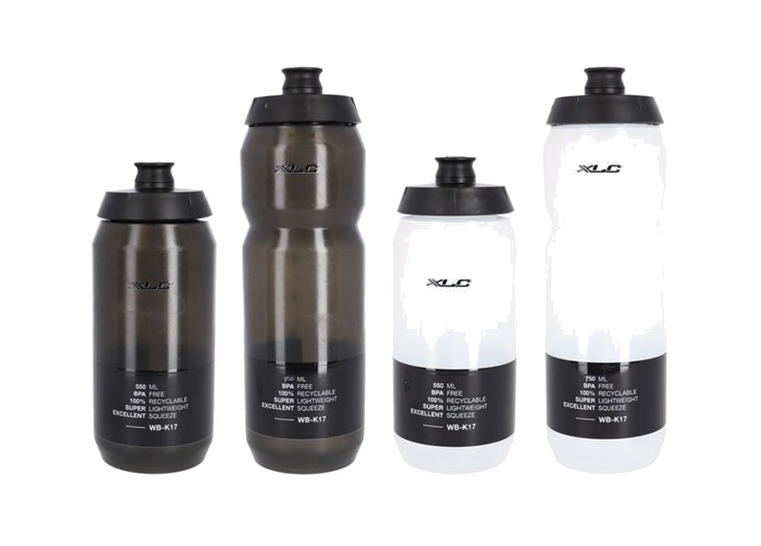 bidón de hidratación para ciclismo transparente wb-k17 750 ml