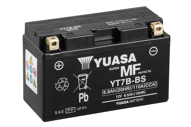batería sin mantenimiento activada de fábrica w/c - yt7b