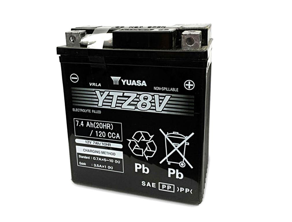 bateria para moto cargada y activada ytz8v wet charged