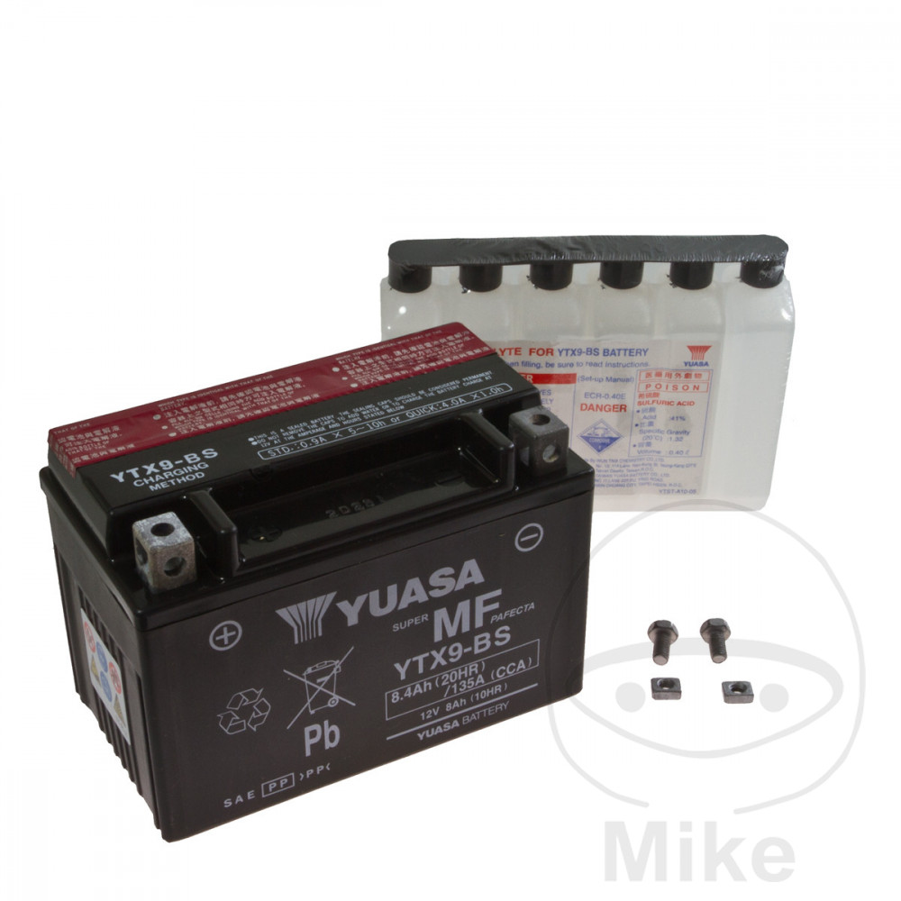 YUASA batteria per moto YTX9-BS - Photo 1/1