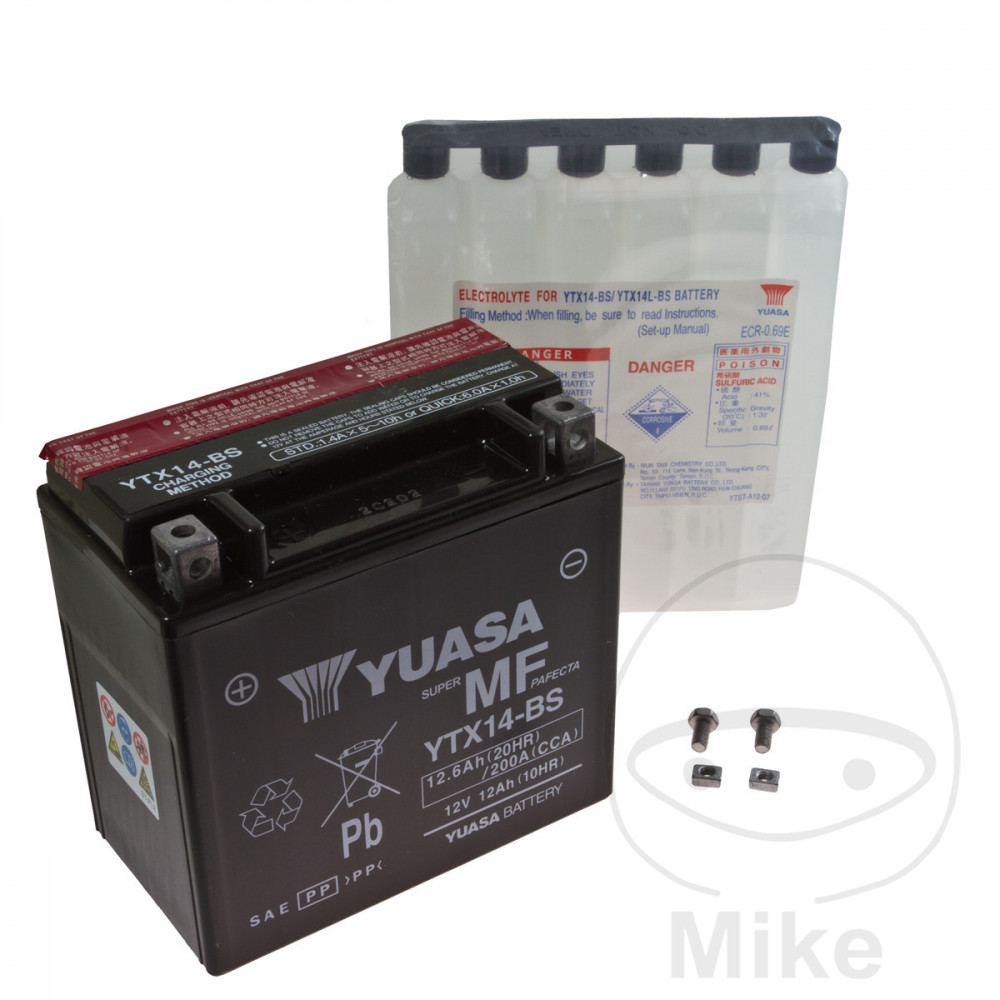 YUASA batteria per moto YTX14-BS - Afbeelding 1 van 1
