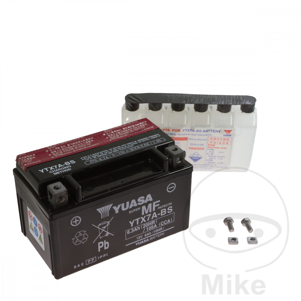 YUASA batteria per moto YTX7A-BS - Afbeelding 1 van 1