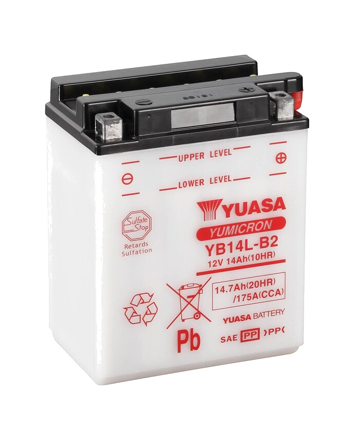 batería con electrolito yb14l-b2 combipack