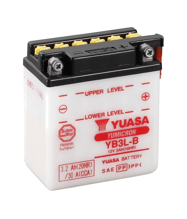 batería con electrolito yb3l-b combipack