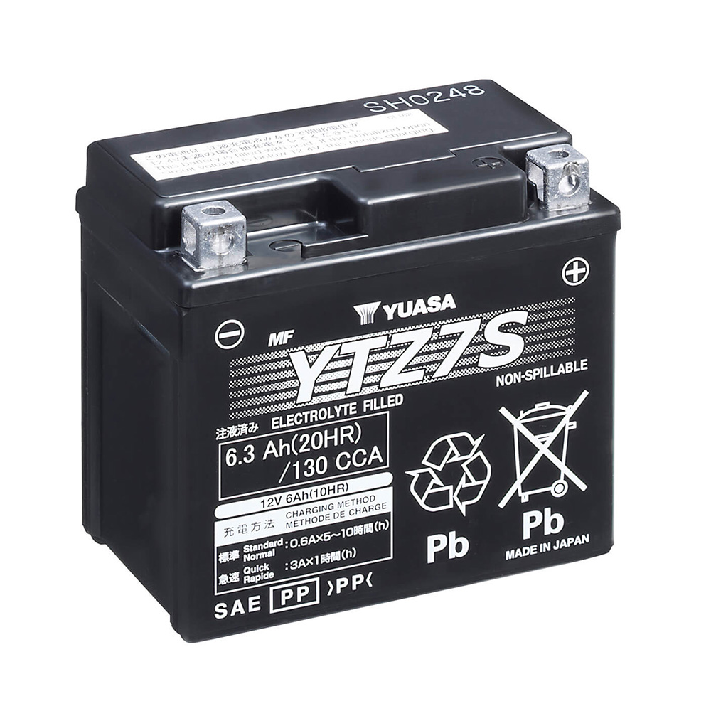 YUASA Bateria YTZ7S WET CHARGED (CARGADA Y ACTIVADA) - Imagen 1 de 1