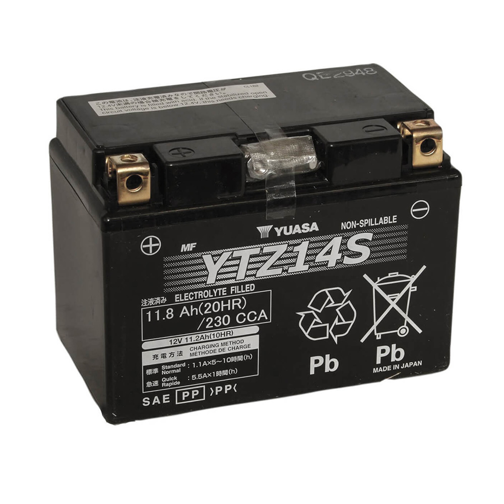 YUASA Bateria YTZ14S Wet Charged (cargada y activada) - Imagen 1 de 1