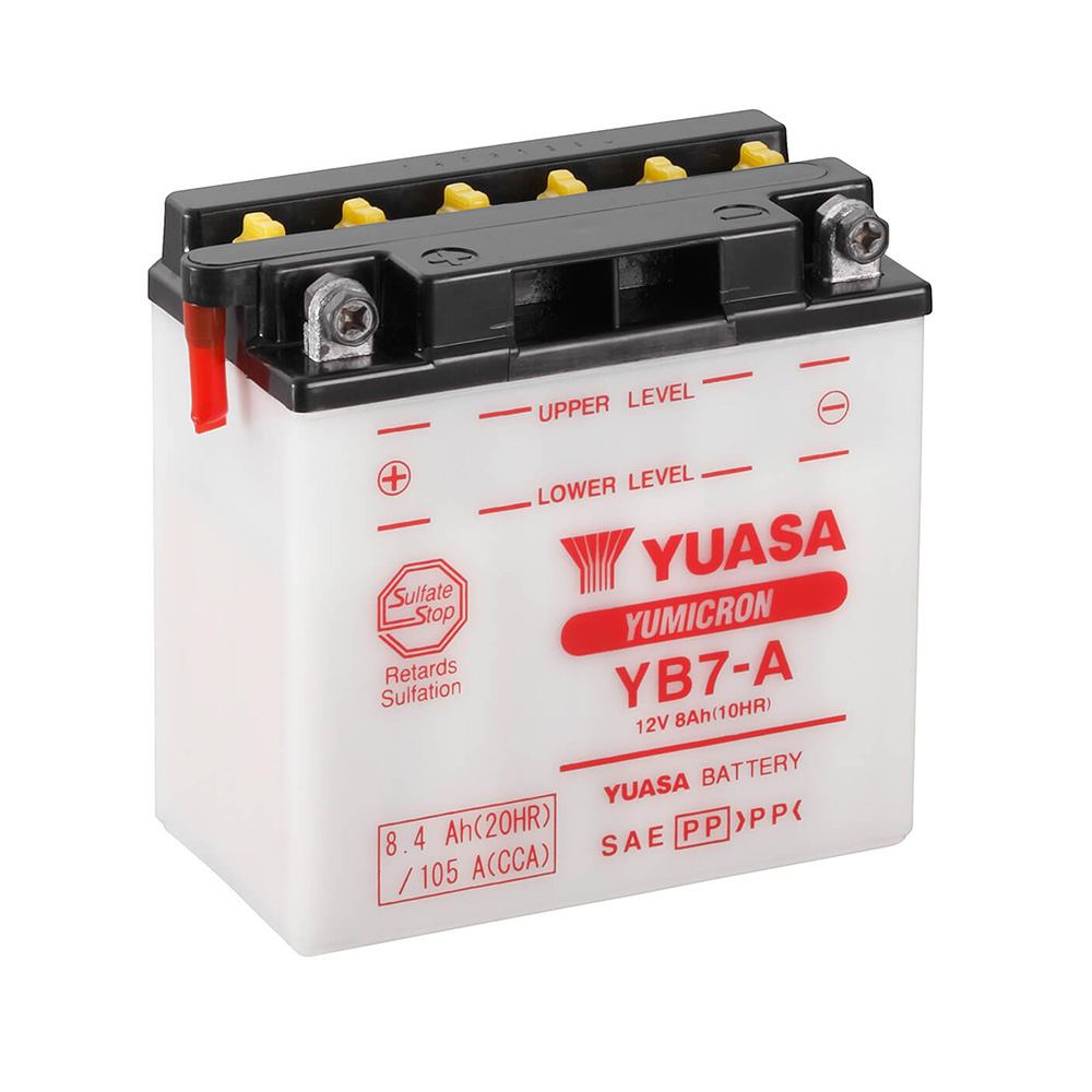 bateria yb7-a combipack (con electrolito) - reemplaza yb7-a - yuasa