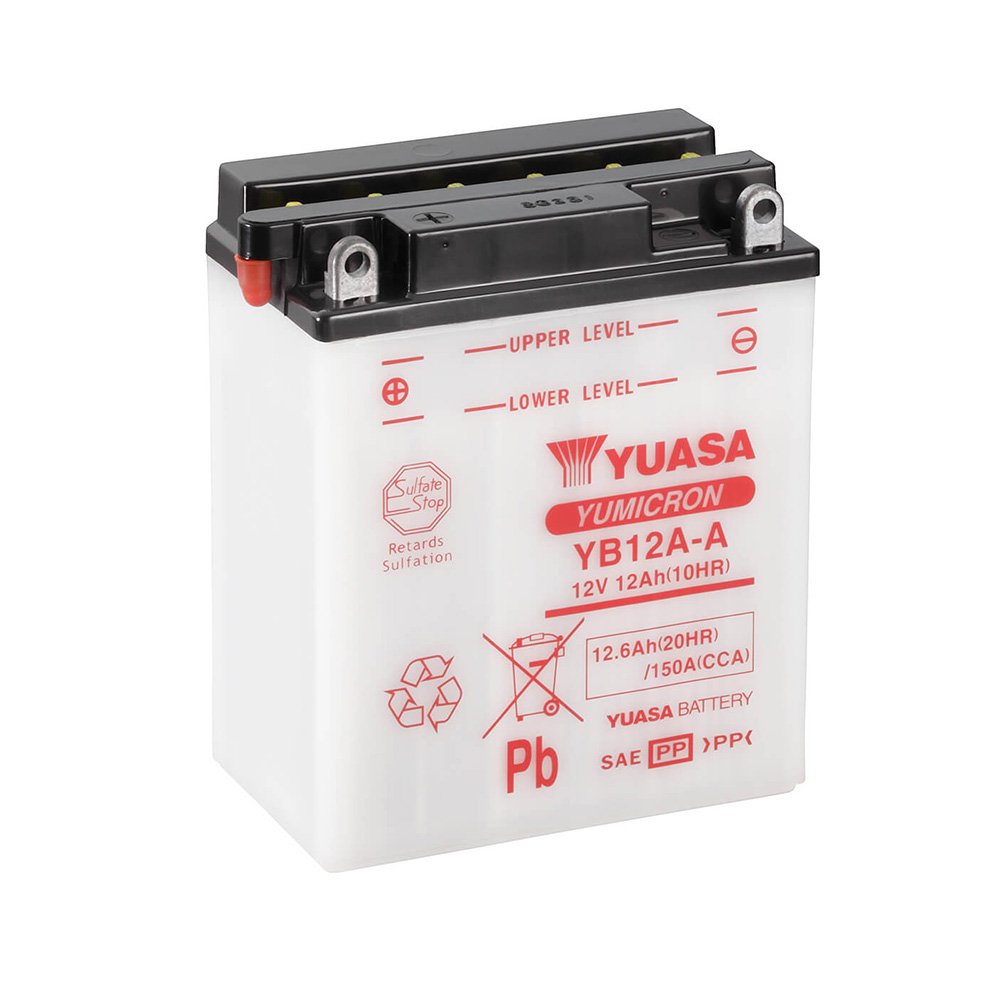 batería yb12a-a combipack con electrolito
