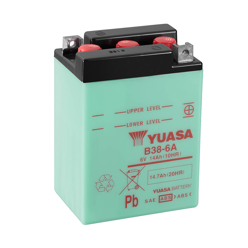 bateria b38-6a dry charged (sin electrolito)