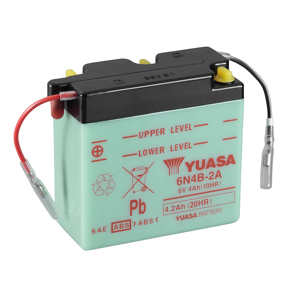 batería 6n4b-2a dry charged para reemplazar yb12al-a de yuasa