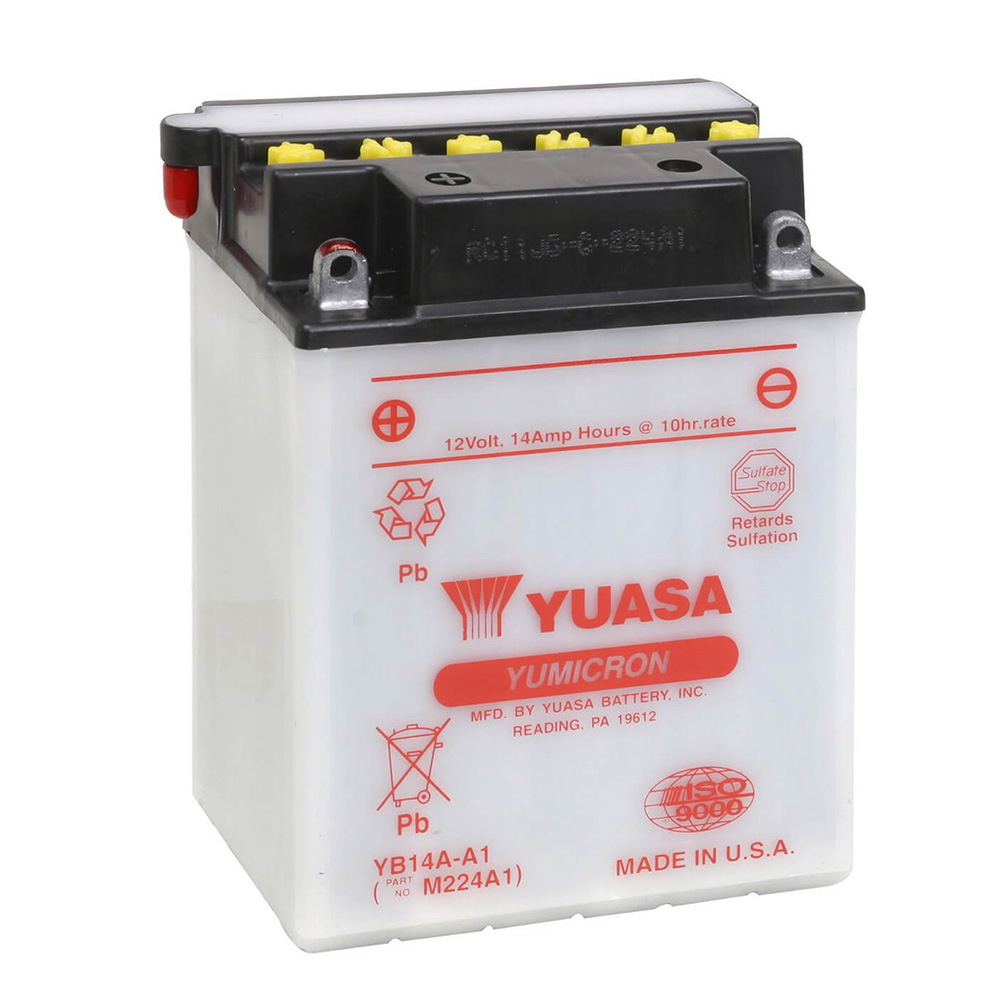 bateria yb14a-a1 dry charged (sin electrolito)