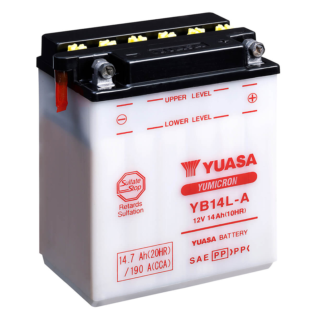 bateria yb14l-a dry charged (sin electrolito)