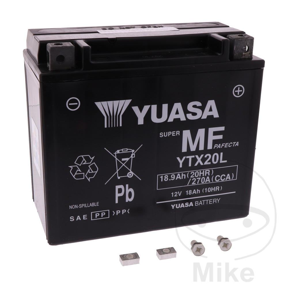 YUASA In de fabriek geactiveerde onderhoudsvrije batterij YTX20L WET - Afbeelding 1 van 1