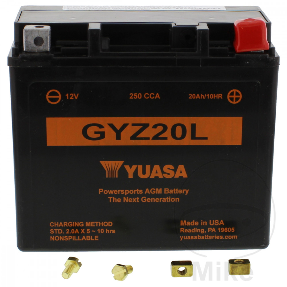 batería de moto gyz20l wet