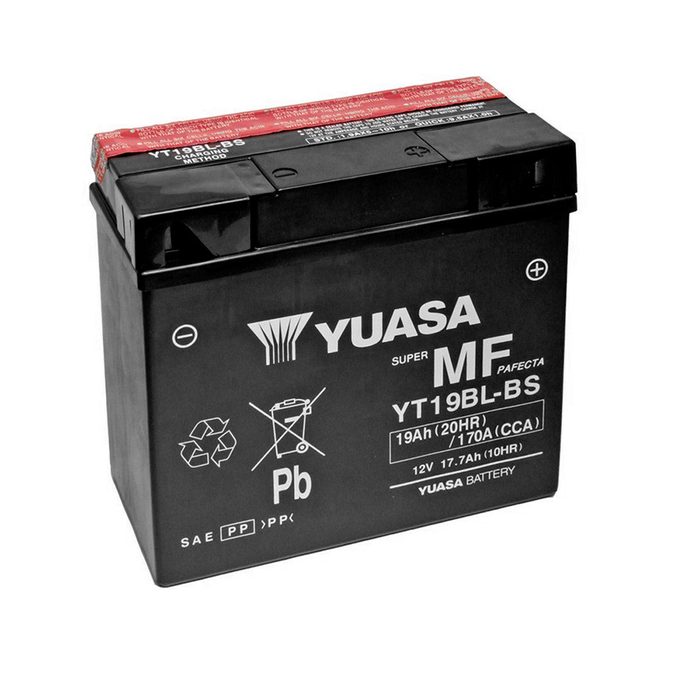 YUASA BATTERIA YT19BL-BS Combipack (con electrolito) - Afbeelding 1 van 1