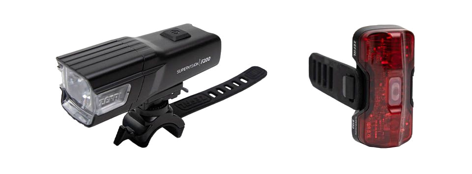 juego de luces delantera y trasera superviison f200 + r150 usb