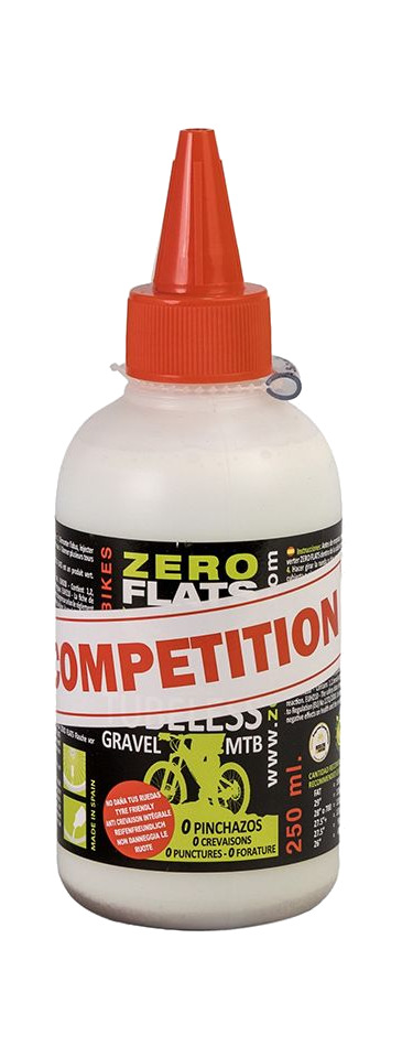 líquido sellante para pinchazos zero flats competition mtb/enduro 250 ml