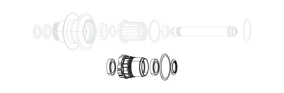 kit de para buje de bicicleta 188 - super9 xdr