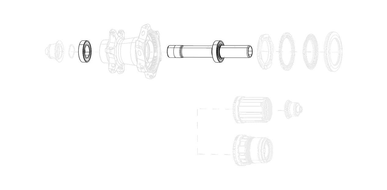 kit de eje delantero de repuesto para freno de disco cognition v2
